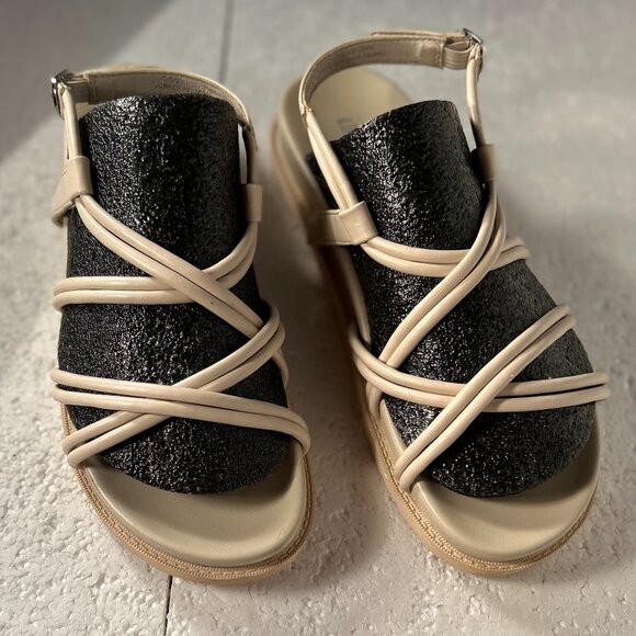 Limelight SZ 9 Parker Sandal Bone Color Platform Comfort Boho 70's Resort Chunky - Picture 6 of 10